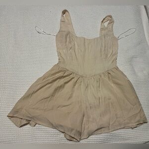 Princess Polly Beige Chemise Romper